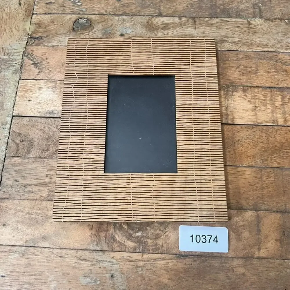 Contemporary Small Wood Photo Frame Wayne Cunningham Abstract Tabletop Decor